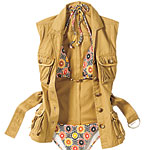 Cotton twill vest, Ann Taylor.