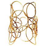 18kt-gold cuff, L Frank.