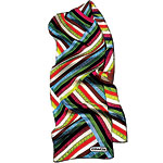 Legacy striped oblong scarf (10" x 60"), Coach.