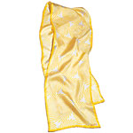 Silk-twill scarf with swirl (10" x 54"), Echo.