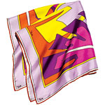 Silk twill scarf (24" x 24"), Emilio Pucci.