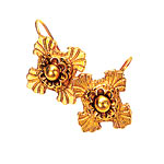 24kt-gold-plated earrings, Elizabeth Cole Jewelry.