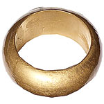 Hand-enameled wood bracelets in gold, Elizabeth Brady Jewelry.