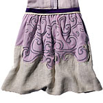 Embroidered cotton and linen skirt, Vivienne Tam.
