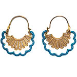 22kt-gold vermeil filigree and crochet, Wendy Mink Jewelry.