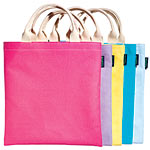Cotton canvas bags (H:14 1/2" x W: 14"), Twelve.