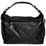 Waterproof quilted canvas with exterior and interior pockets (15" x23 "), Chanel.
