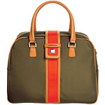 Nylon with leather trim (14" x 19"), Diane von Furstenberg.