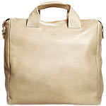 Pebbled leather tote (H: 18" x W: 20"), Prada.