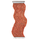 18kt cuff wuth white-gold clasp, Laura M.