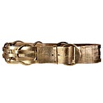 Leather belt with brass, Calvin Klein.