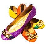 Leather flat with metal trim, Sam Edelman.