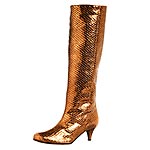 Faux snakeskin boot, Cynthia Vincent.