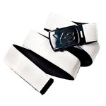 Cotton metal and leather belt, Y-3.