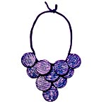 Necklace of mother-of-pearl and cotton, Renata Mann.
