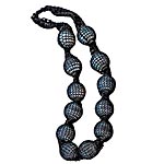 Glass beads with cotton thread, Renata Mann.