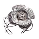 Silver-plated cuff, Leslie Danzis.