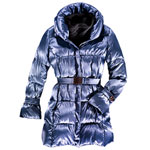 Silk-polyester parka with down, Cinzia Rocca.