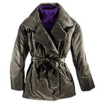 Polyester parka with down, Kenneth Cole.
