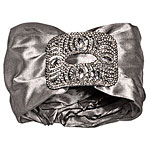 Steel shoe buckle bracelet with silk ribbon, Archive.