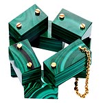 Malachite and vermeil bracelet, Marc Jacobs.