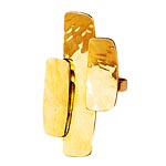 Gold-plated ring, Robert Lee Morris.