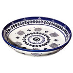 Ceramic bowl in cobalt blue and white, Jacaranda Style.