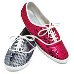 Sneakers of cotton, sequins and rubber, Urban Outfitters.