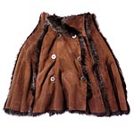 Shearling Cape, Badgley Mischka Platinum Sportswear.