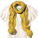 Wool-acrylic muffler, Echo.