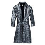 Sequined cotton coat, Lisli.