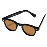 Faux tortoiseshell eyeglasses, Moscot.