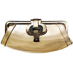 Metallic leather clutch, Rafe.