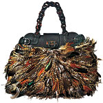 Pheasant-feather bag, Salvatore Ferragamo.