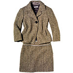Wool-acrylic jacket and skirt, Badgley Mischka Platinum Sportswear.