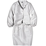 Silk-wool jacket and skirt, Banana Republic.