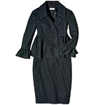 Wool jacket and skirt, Strenesse Blue.