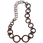 Acetate necklace with magnifying glasses, La Loop.