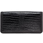 Croc embossed leather clutch, Scoop NYC.