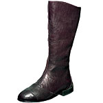 Tall distressed leather boot, Skins.