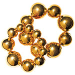 Gold-plated bracelets, Banana Republic.