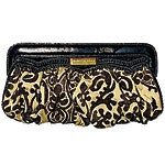 Chenille and leather bag, Isabella Fiore.