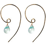 Gold-filled earrings with Peruvian opals, Laura J. Designs.