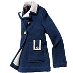 Wool coat, Orla Kiely.