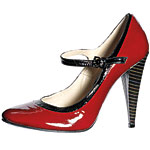 Patent leather mary janes, Paul Smith.