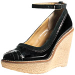 Patent-leather wedge, A.S. Studio by Andrew Stevens.