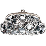 PVC clutch with glass beads, the Limited.