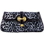 Patent-leather flap clutch, Rafe.