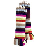Cashmere knit gloves, Coach.