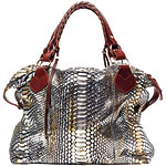 Washed python satchel, Pauric Sweeney.